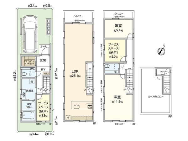 文京区小石川5丁目新築C号棟 間取図(平面図)