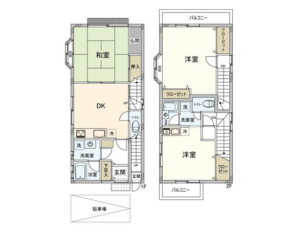 白山5丁目 戸建 間取図(平面図)