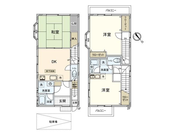 白山5丁目 戸建 間取図(平面図) 白山5丁目 戸建 間取図(平面図)