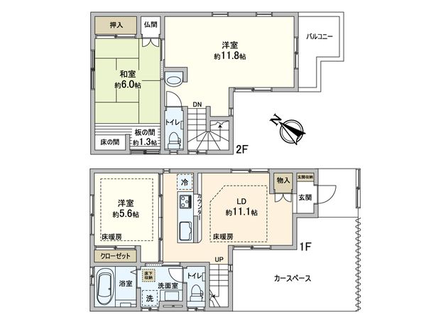 千石1丁目 戸建 間取図(平面図) 千石1丁目 戸建 間取図(平面図)