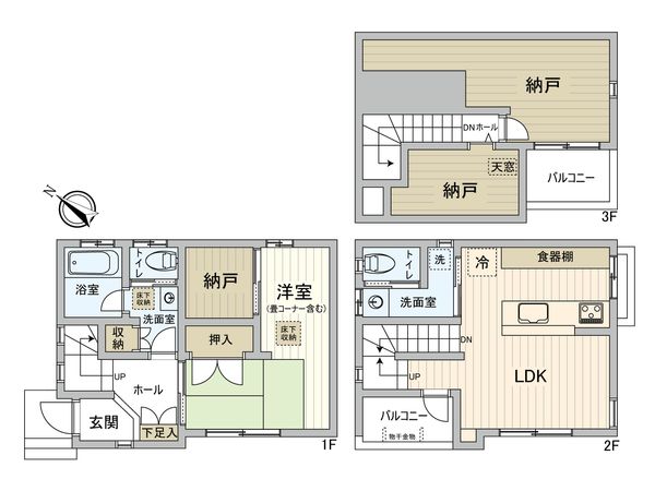 白山4丁目 戸建 間取図(平面図) 白山4丁目 戸建 間取図(平面図)