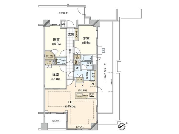 ディアナコート小石川竹早 間取図(平面図) ディアナコート小石川竹早 間取図(平面図)