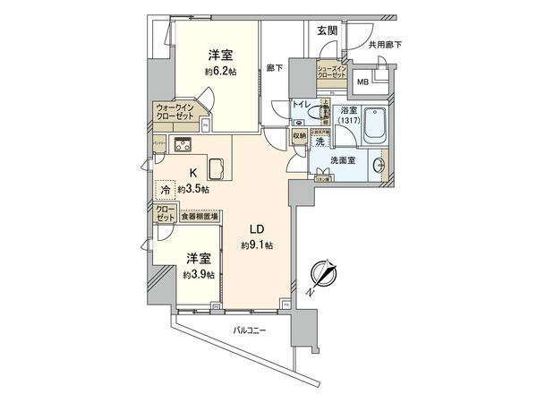 ルジェンテ小石川播磨坂 間取図(平面図) ルジェンテ小石川播磨坂 間取図(平面図)