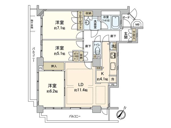 茗荷谷パーク・ホームズ 間取図(平面図) 茗荷谷パーク・ホームズ 間取図(平面図)