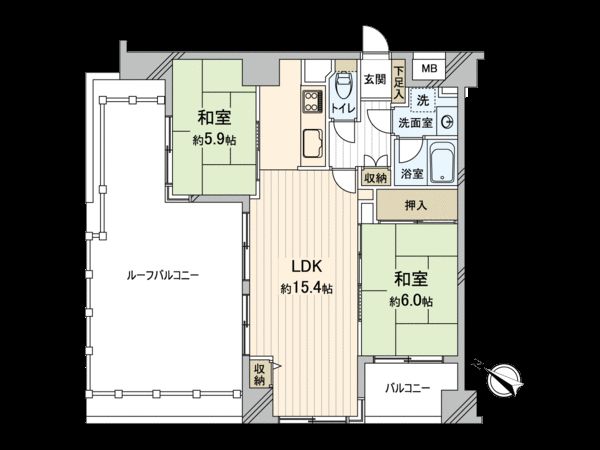 パーク・ノヴァ小石川 間取図(平面図)