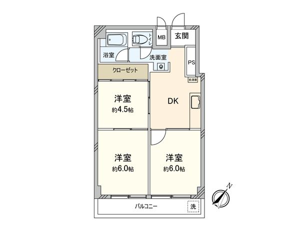 第弐七宮庭マンション 間取図(平面図) 第弐七宮庭マンション 間取図(平面図)