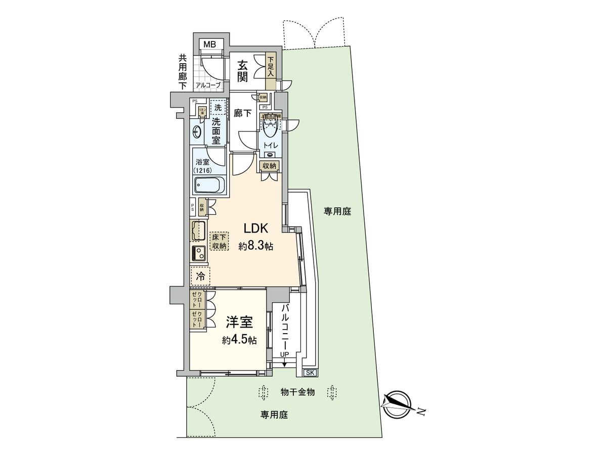 パルテール小石川五丁目 間取図(平面図) 間取図(平面図)