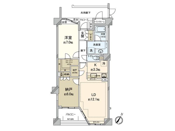 パークホームズ西巣鴨 間取図(平面図)