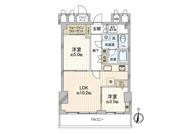 パールハイム安藤坂 間取図(平面図) パールハイム安藤坂 間取図(平面図)