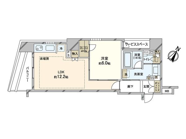 BELISTA茗荷谷 間取図(平面図) BELISTA茗荷谷 間取図(平面図)