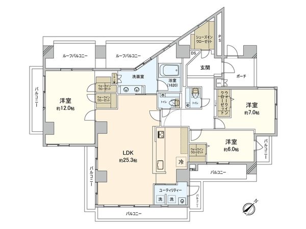 カーネ小日向 間取図(平面図) カーネ小日向 間取図(平面図)