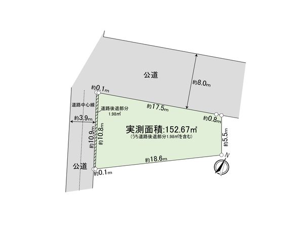 北区神谷1丁目土地 区画図 北区神谷1丁目土地 区画図