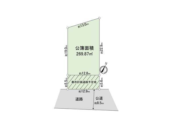 北区赤羽西4丁目土地 区画図