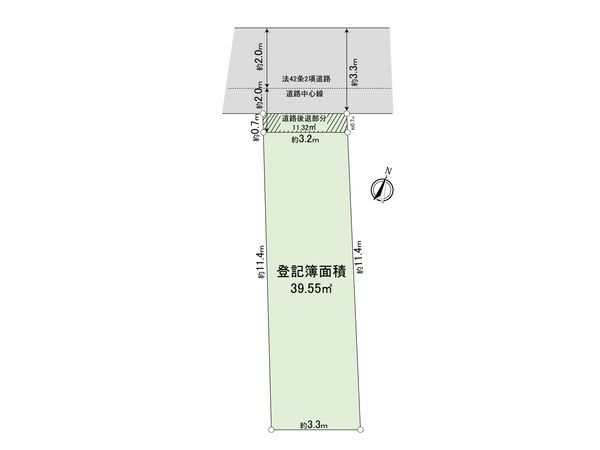 北区上十条5丁目土地 区画図 区画図