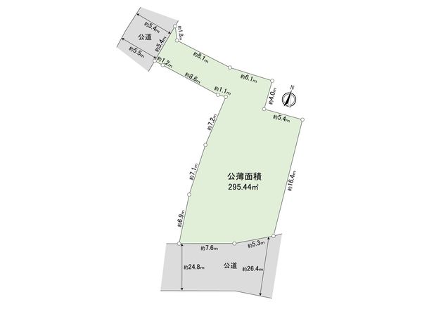 北区神谷3丁目 土地 区画図
