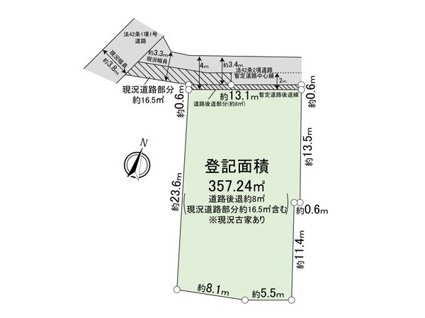 北区赤羽西1丁目 土地 区画図 北区赤羽西1丁目 土地 区画図