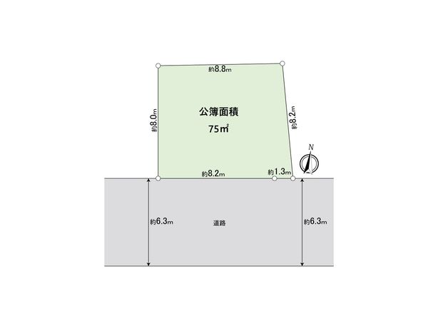さいたま市南区文蔵四丁目 古家付土地 区画図