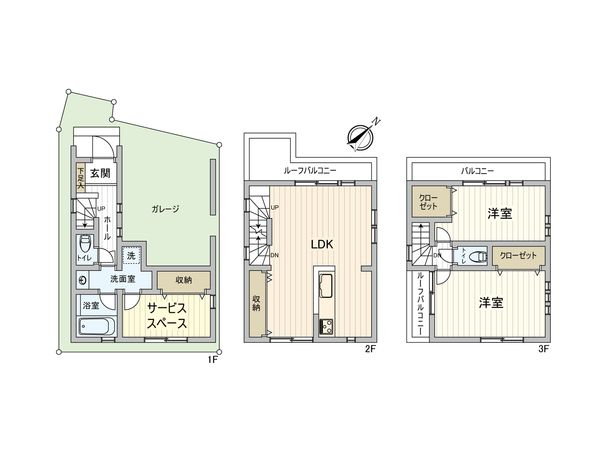 北区志茂2丁目戸建 間取図(平面図) 北区志茂2丁目戸建 間取図(平面図)