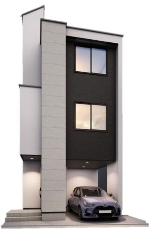 北区中十条3丁目新築戸建 外観パース図