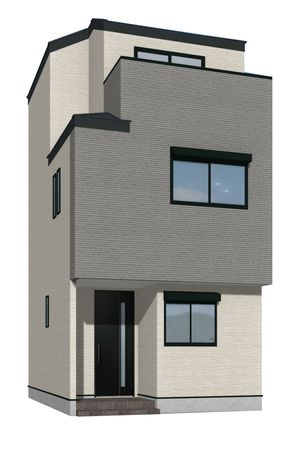 豊島区西巣鴨2丁目 新築戸建B号棟 外観パース図 豊島区西巣鴨2丁目 新築戸建B号棟 外観パース図