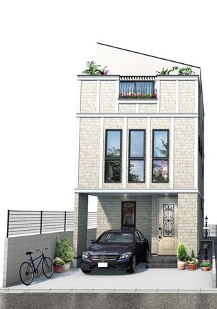 北区東十条6丁目新築戸建 A号棟 外観パース図 北区東十条6丁目新築戸建 A号棟 外観パース図