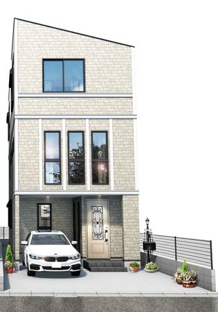 北区東十条6丁目 新築戸建B号棟 外観パース図 北区東十条6丁目 新築戸建B号棟 外観パース図