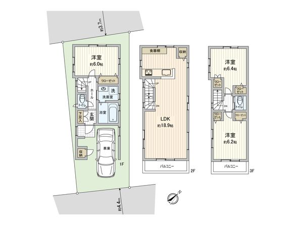 北区岩淵町 戸建 間取図(平面図) 北区岩淵町 戸建 間取図(平面図)