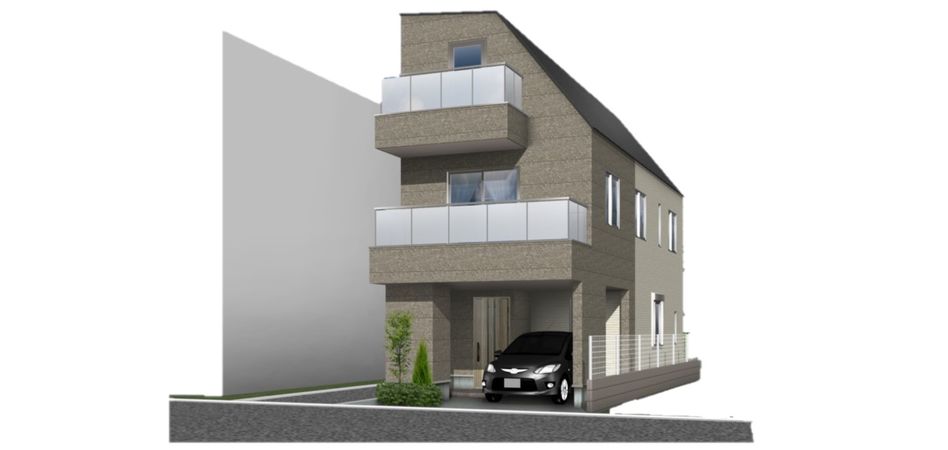 北区中十条3丁目 新築戸建 外観パース図