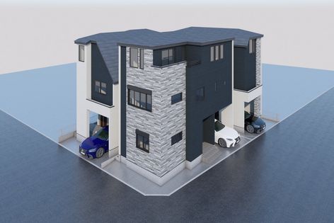 北区上十条4丁目新築戸建 1号棟 外観パース図