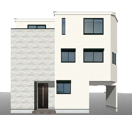 北区岩淵町 新築戸建 D号棟 外観パース図 北区岩淵町 新築戸建 D号棟 外観パース図