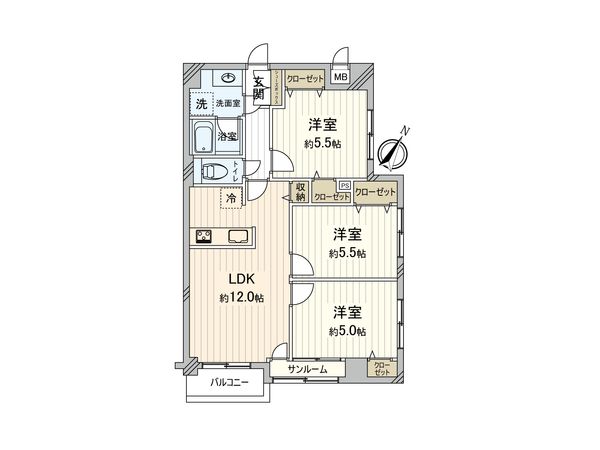 ロイヤルステージ王子神谷 間取図(平面図) ロイヤルステージ王子神谷 間取図(平面図)