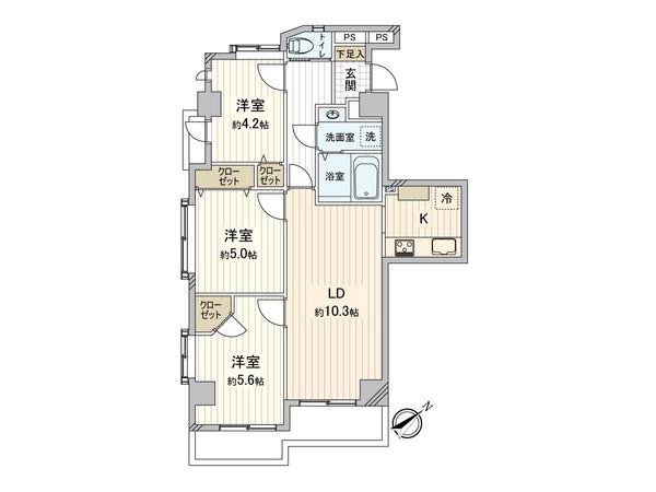 エクメーネ赤羽 間取図(平面図) エクメーネ赤羽 間取図(平面図)