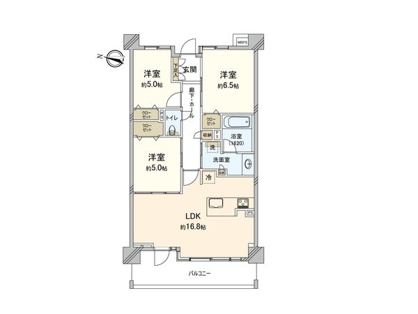レクセル王子 間取図(平面図)