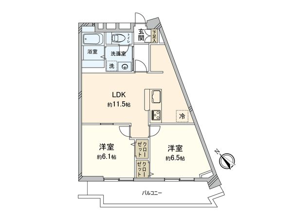赤羽台四丁目住宅 間取図(平面図) 間取図(平面図)