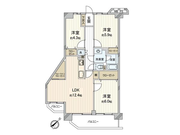 ハイラーク新赤羽 間取図(平面図) ハイラーク新赤羽 間取図(平面図)