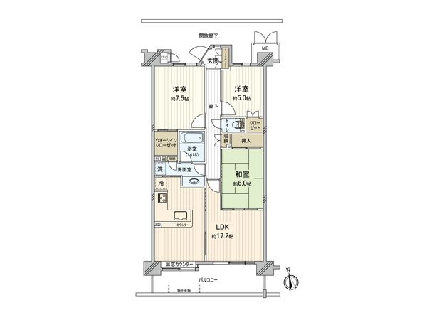 ソルグランデメイツ浮間公園 間取図(平面図) ソルグランデメイツ浮間公園 間取図(平面図)
