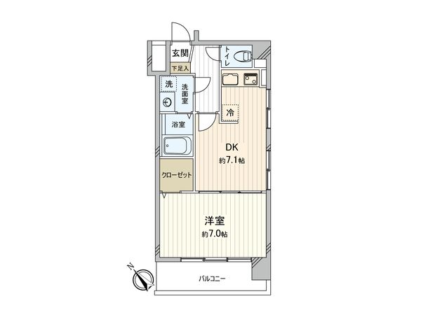 ライオンズマンション王子 間取図(平面図)