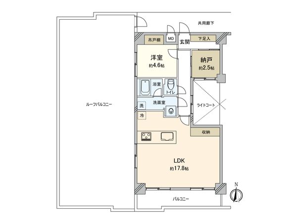 コスモ板橋蓮根 間取図(平面図) コスモ板橋蓮根 間取図(平面図)