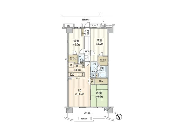 シーズウィッシュ志木 間取図(平面図) 間取図(平面図)