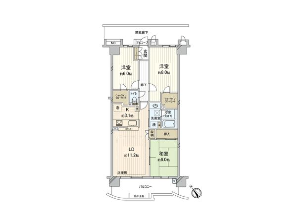 シーズウィッシュ志木 間取図(平面図) シーズウィッシュ志木 間取図(平面図)