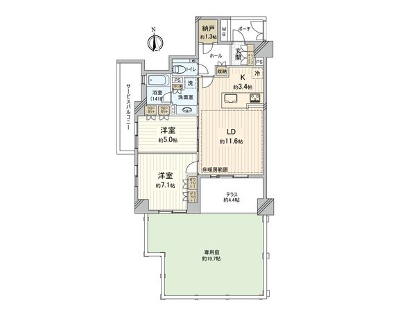 クレヴィア赤羽 間取図(平面図) 間取図(平面図)