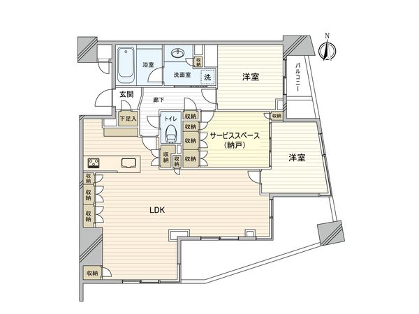 プラウド王子本町ディアージュ 間取図(平面図)