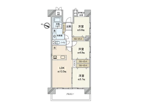 アクトピア北赤羽参番館 間取図(平面図)