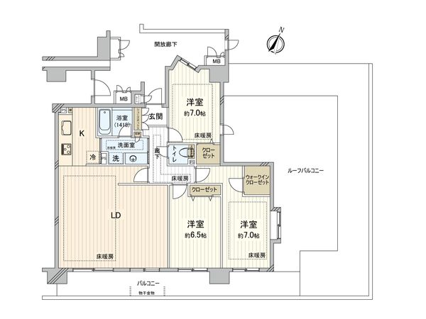 モア・クレスト赤羽公園 間取図(平面図) モア・クレスト赤羽公園 間取図(平面図)