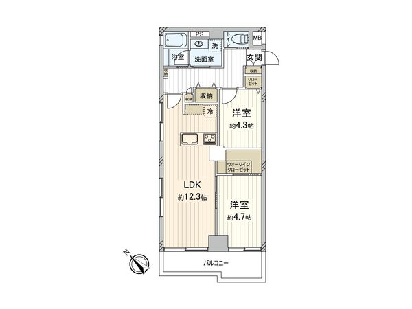 シンハイム東十条 間取図(平面図) シンハイム東十条 間取図(平面図)