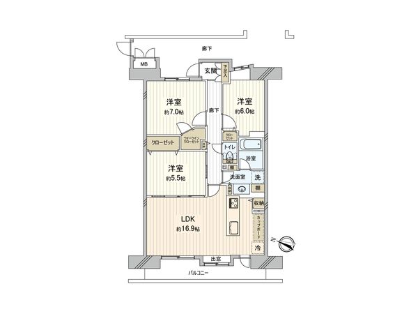 モア・クレスト赤羽公園 間取図(平面図) モア・クレスト赤羽公園 間取図(平面図)