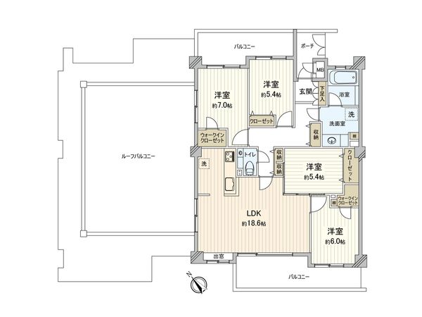 グランドステージ王子 間取図(平面図)