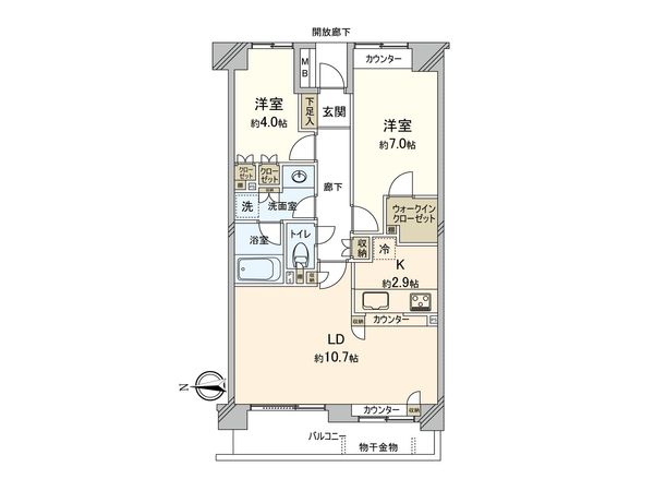 北赤羽パークホームズ 間取図(平面図)