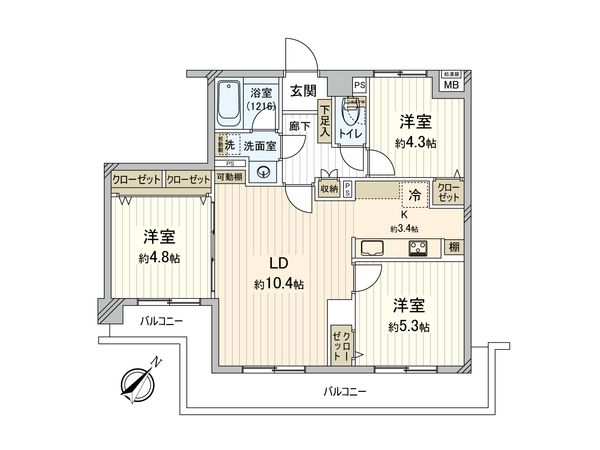 レーベンハイム赤羽西が丘 間取図(平面図) レーベンハイム赤羽西が丘 間取図(平面図)