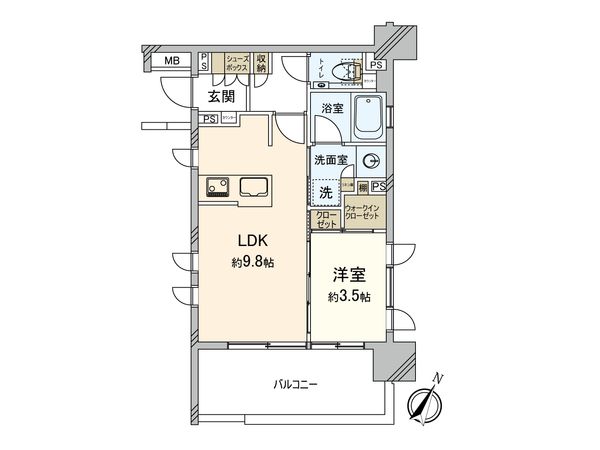 クリオラベルヴィ赤羽東 間取図(平面図)